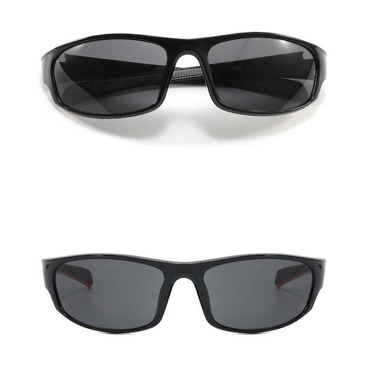 Techsuit Cycling Glasses 9937 with Black Frame & Multicolour Lenses
