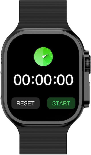 Media-Tech Fusion MT872 44mm Smartwatch με Παλμογράφο (Μαύρο)