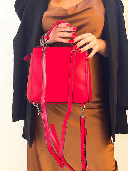 Bag to Bag Γυναικεία Τσάντα Πλάτης Κόκκινη