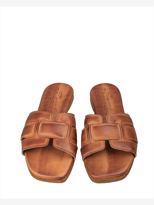Sante Leather Women's Sandals Tabac Brown