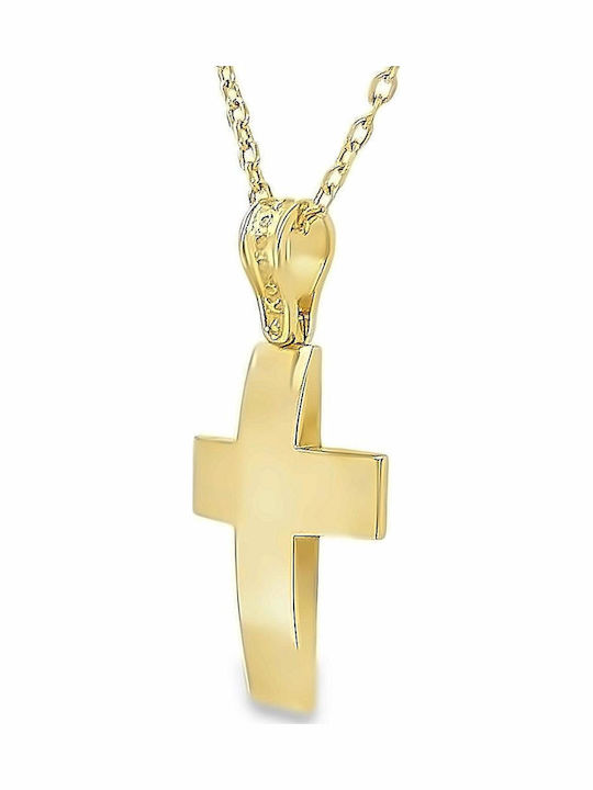 Xryseio Women's Gold Cross 14K