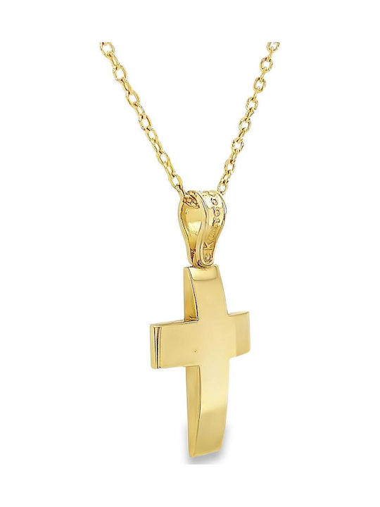 Xryseio Women's Gold Cross 14K