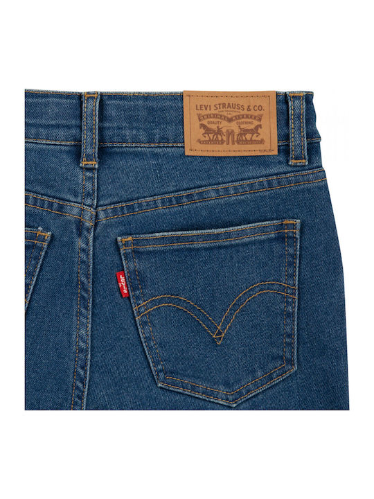 High Waist Women's Jean Trousers in Loose Fit Dark Blue