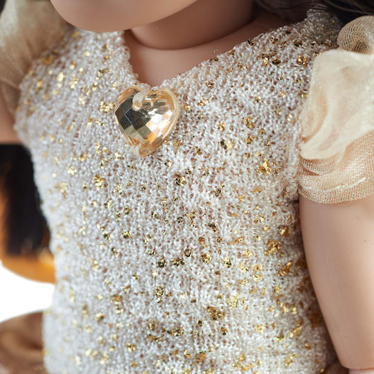 Kruselings Beige Ball Gown Дрехи за кукли