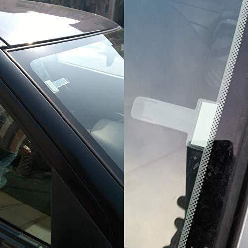 Set 2 Car Parking Ticket Holders Zola Plastic 7.4x3.95x0.1 Cm White