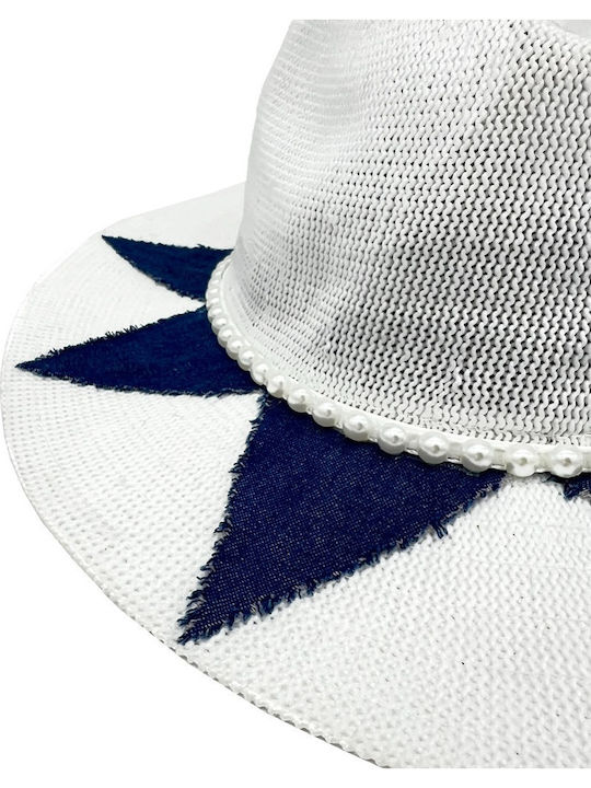 LiebeQueen Wicker Women's Hat White