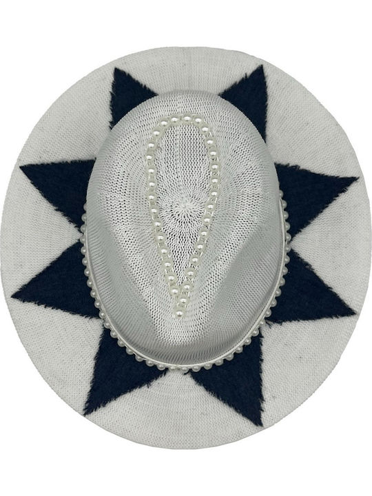 LiebeQueen Wicker Women's Hat White