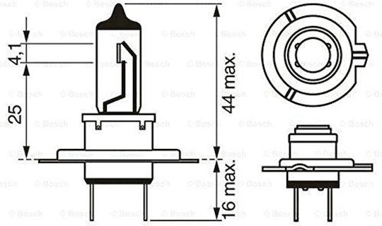 Bosch Lamps Car Truklight H7 24V 70W 1pcs
