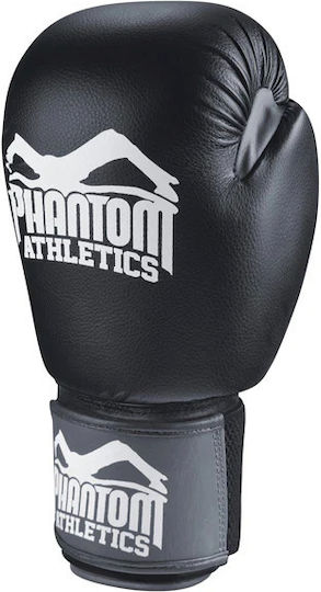 Phantom Ultra Boxhandschuhe aus Synthetikleder für Kampf Schwarz