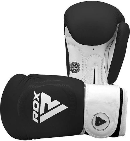 RDX Boxing Gloves Leather for Match Black