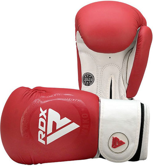 RDX Boxing Gloves Leather for Match Red