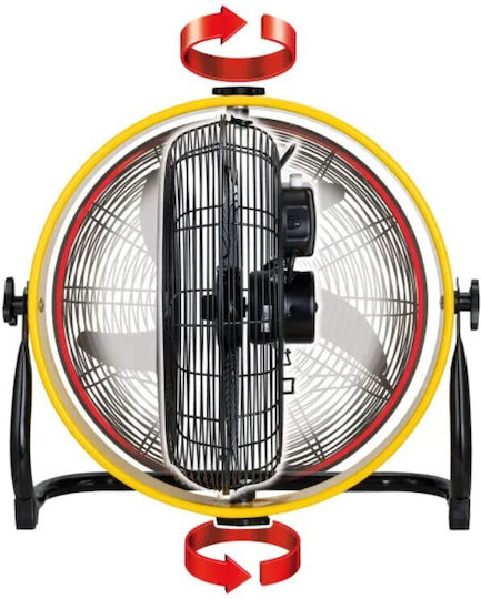 MPM Ventilator De Pardoseală 50W Negru