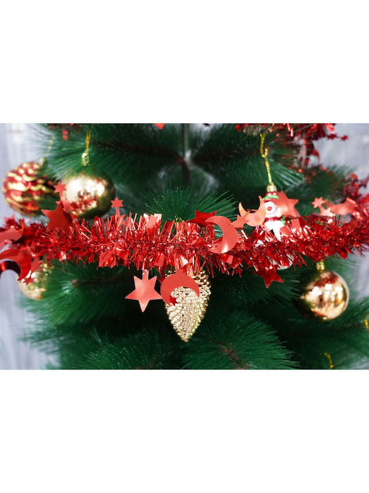 Weihnachtliche Girlande Plastik Rot 200x5cm 1Stück