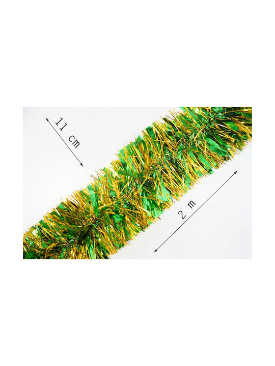 Weihnachtliche Girlande Plastik Grün 200x11cm 1Stück