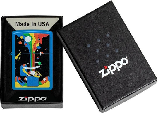 Zippo Lighter Flame Windproof Cosmic Retro Design