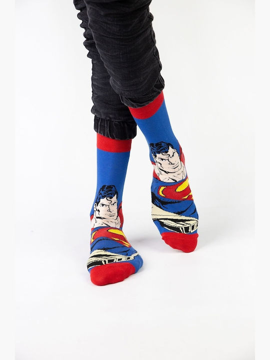 Warner Bros Superman II Bărbați Șosete Multicolor 4Pachet