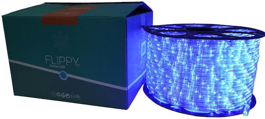 Țeavă luminată 720 Becuri 220V Roșu 30m IP65
