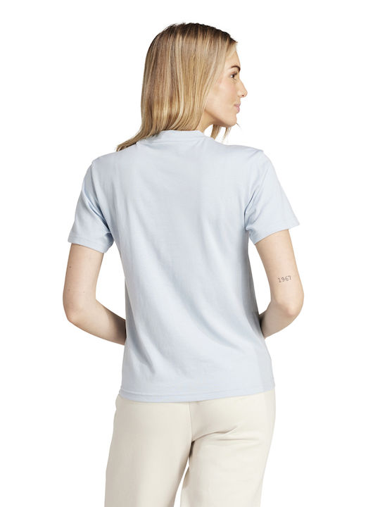 Adidas Bluză Sportivă pentru Femei Mâneci scurte Albastru deschis