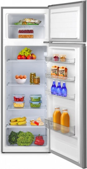 Inventor Ψυγείο Δίπορτο 235lt Υ159xΠ55xΒ55εκ. Inox DP1590SE