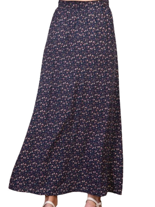 Peccato Maxi Skirt in Navy Blue color