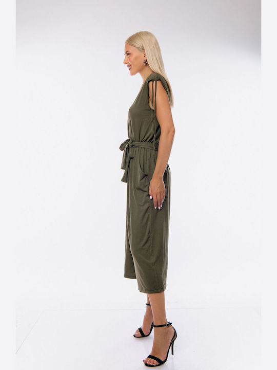 Damen Einteiler Anzug Khaki