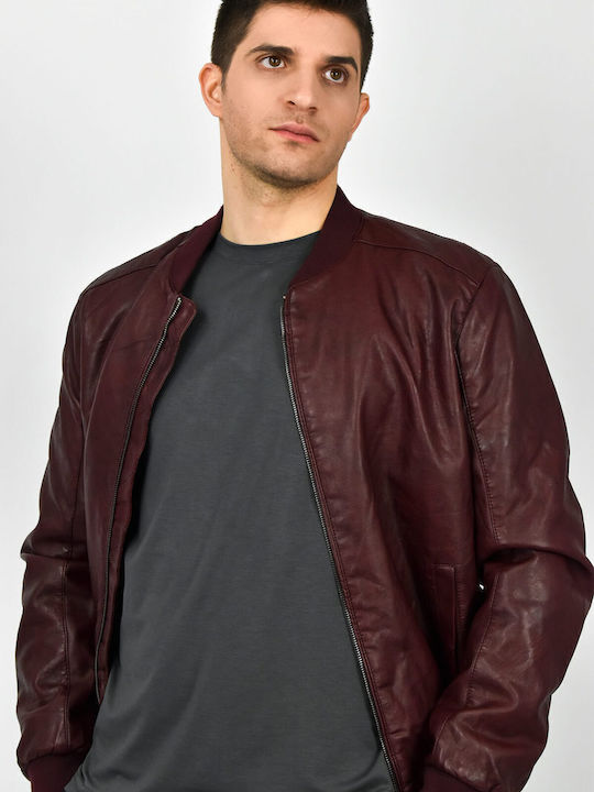 Leather Jacket Bordeaux