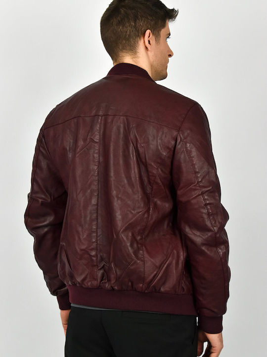 Leather Jacket Bordeaux