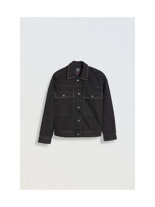 Reporter Young Kids Denim Jacket Black