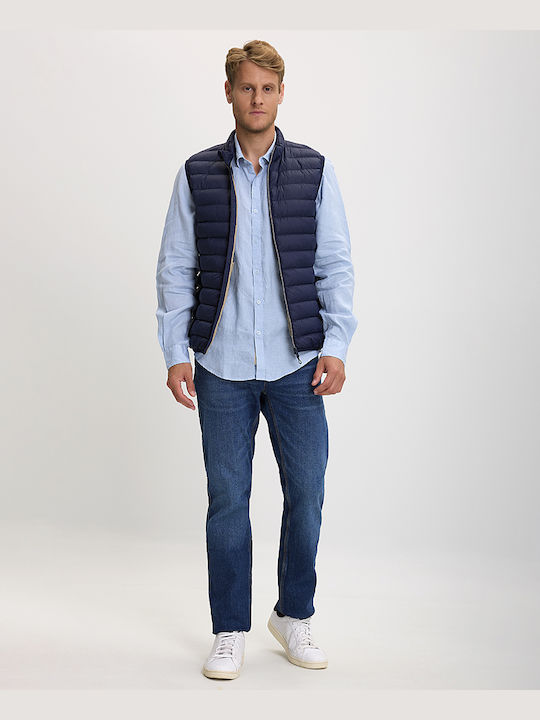 Winfield Ärmellos Herren Jacke Lässig Blue