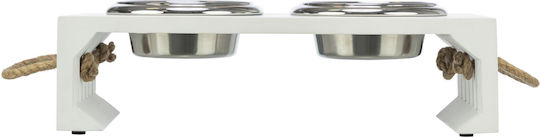 Set de boluri Trixie Be Nordic MDF & oțel inoxidabil 2 x 0,4L/ø14cm Dimensiuni 38x18x10cm