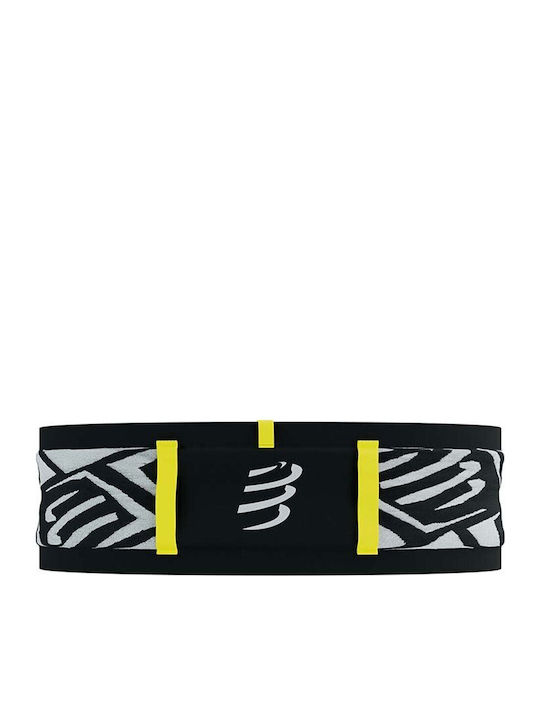 Compressport Freebelt Pro CU00011B-BLACK/WHITE Ζώνη Τρεξίματος Μαύρη
