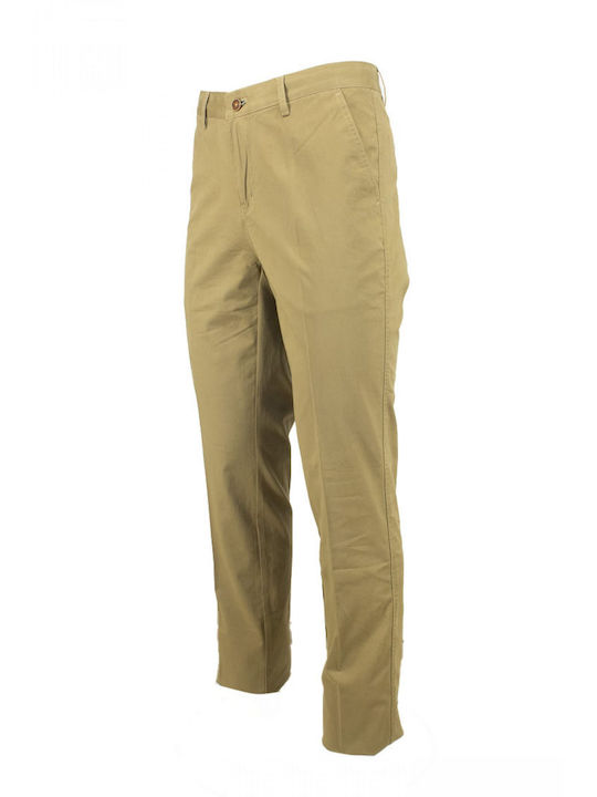 New York Tailors Men's Trousers Chino in Regular Fit Camel
