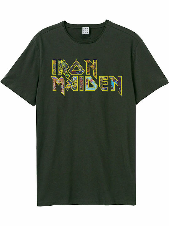 Pegasus Iron Maiden Eddies Logo T-shirt Μαύρο