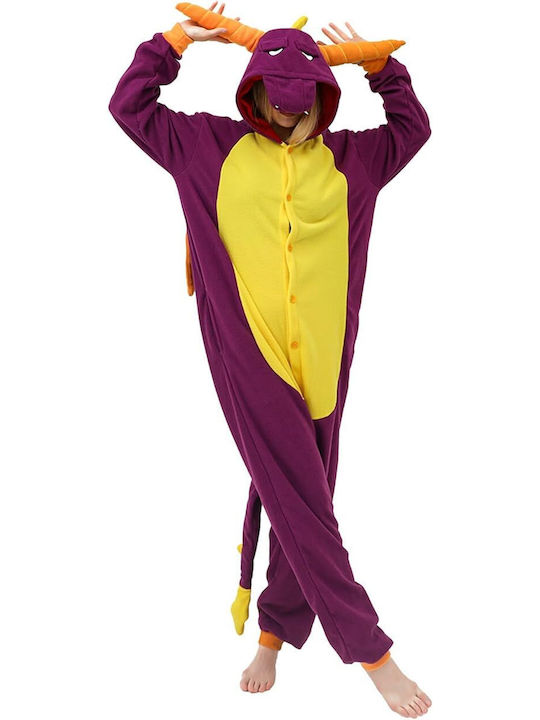 Winter Women's Fleece Onesie Pyjama Purple