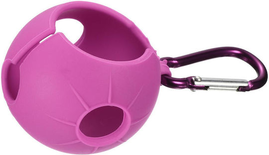 Red-pink Silicone Golf Ball Grabber Carabiner