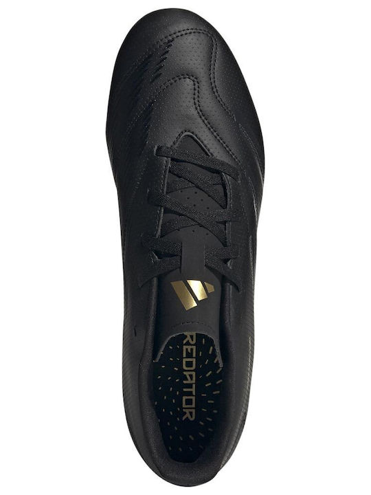 Adidas Predator Club FxG Χαμηλά Ποδοσφαιρικά Παπούτσια με Τάπες Μαύρα