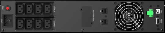 Powerwalker VI 3000 RLE UK UPS Line-Interactive 3000VA 1800W με 8 IEC Πρίζες