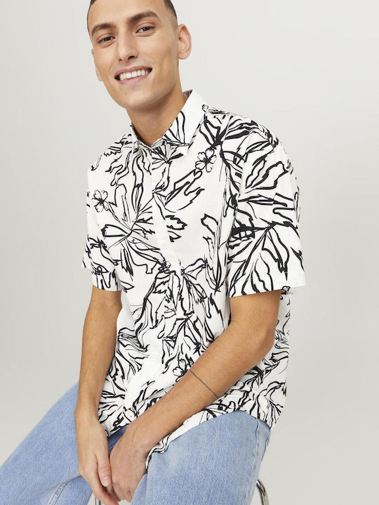 Jack & Jones Βαμβακερό Πουκάμισο Cloud Dancer