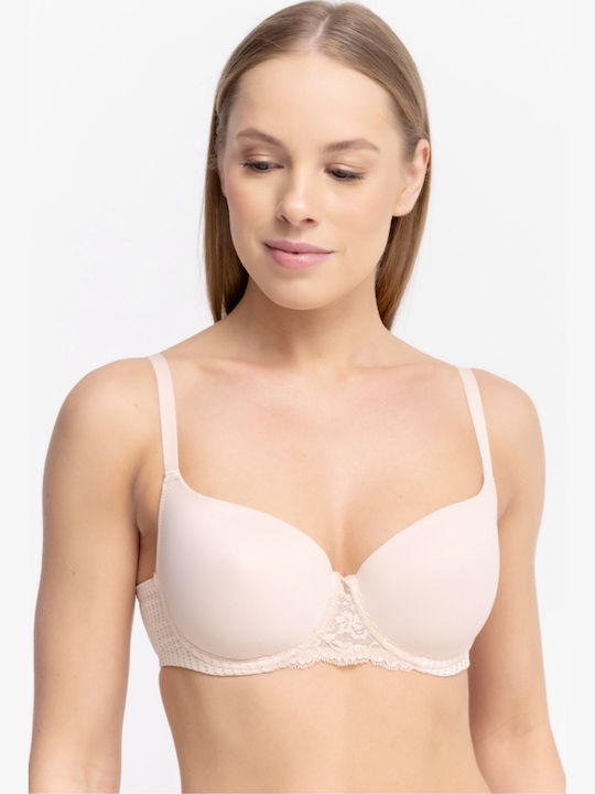 Beige Minimizer Σουτιέν mit Bügel
