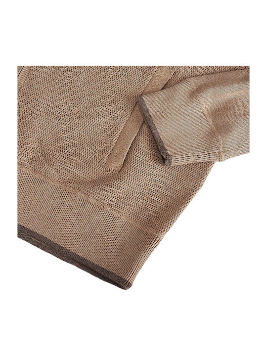 Men's Knitted Cardigan Beige