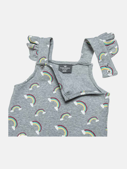 Alouette Tender Comforts Baby Bodysuit Set Long-Sleeved Gray 2pcs