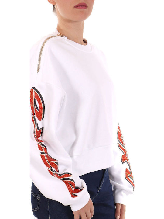 Nausicaa Damen Sweatshirt White-orange