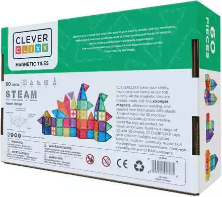 Cleverclixx Magnetisches Konstruktionsspielzeug Für Kinder Ab 3 Jahren