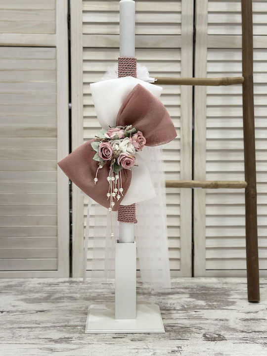 Carousel Rose Baptism Set with Flowers Subject