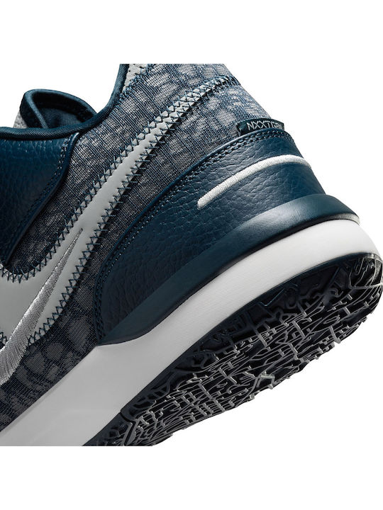 LeBron NXXT Gen AMPD Ниски Баскетболни обувки Armory Navy / Sail / Metallic Silver / Light Silver