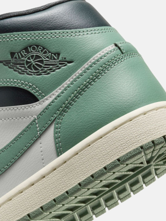 Air  1 Retro Mid Дамски Маратонки Черно / Бяло