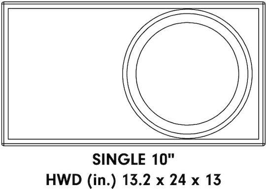 DD Audio Subwoofer Αυτοκινήτου 8" 600W RMS με Κούτα