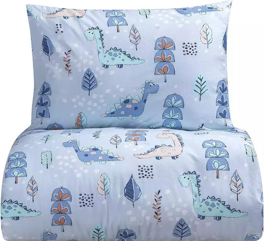 Lino Home Seturi de cearșafuri Single Bumbac Didi Lblue 170x260cm 3buc