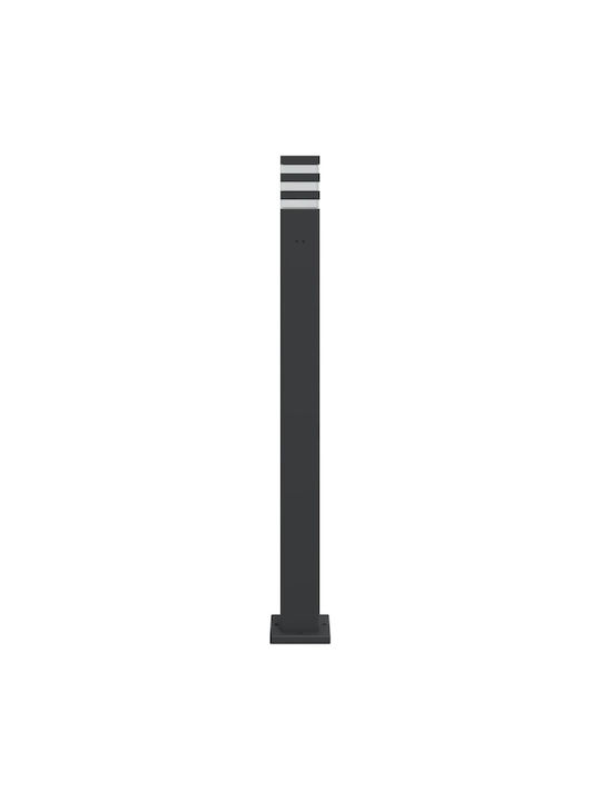 vidaXL Outdoor Floor Lamp Small Post 11W IP44 for E27 Bulb Black