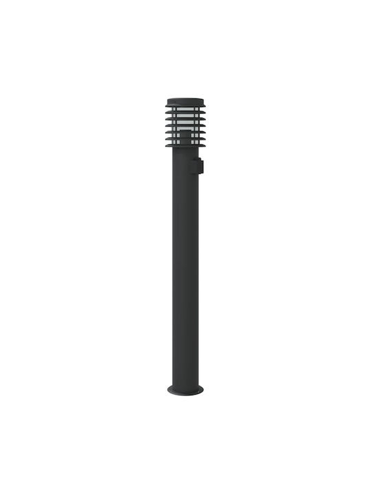 vidaXL Outdoor Floor Lamp Small Post 40W IP44 for E27 Socket Black